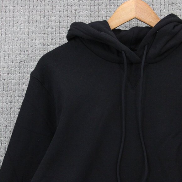 SWET Tailor Hoodie Sweatshirt Mens Medium M Black Solid Pullover Drawstring NWT - Picture 4 of 10